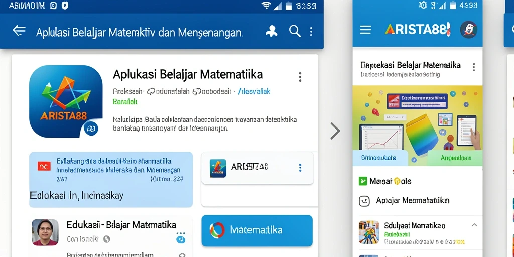 Tampilan antarmuka aplikasi ARISTA88 yang menarik dan user-friendly.