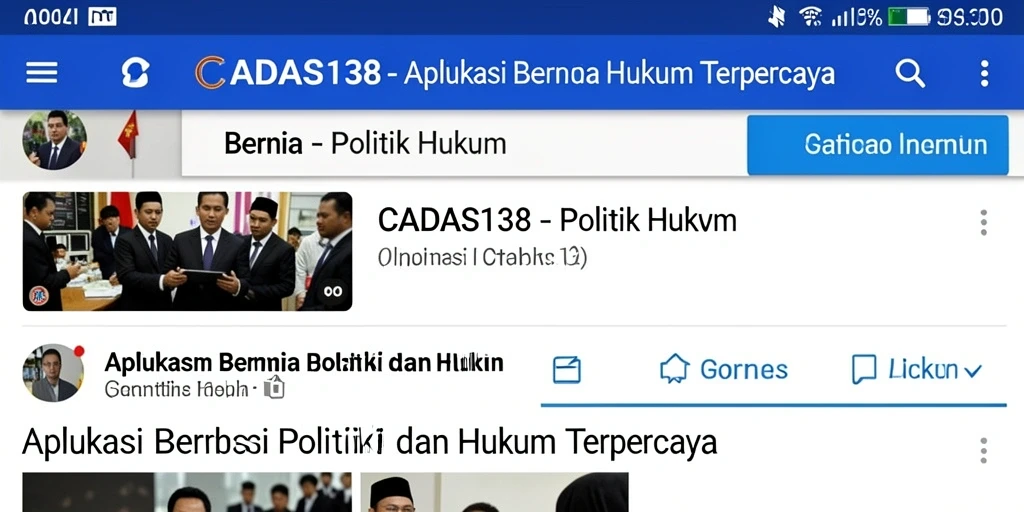 Antarmuka aplikasi CADAS138 yang menarik dan informatif.