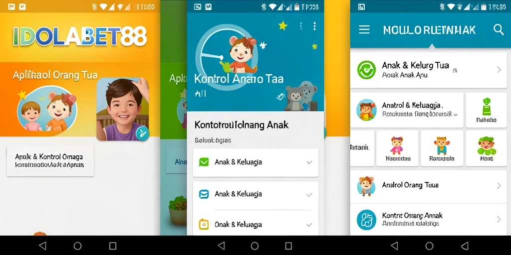 Tampilan antarmuka IDOLABET88 yang sederhana dan informatif untuk kontrol orang tua.
