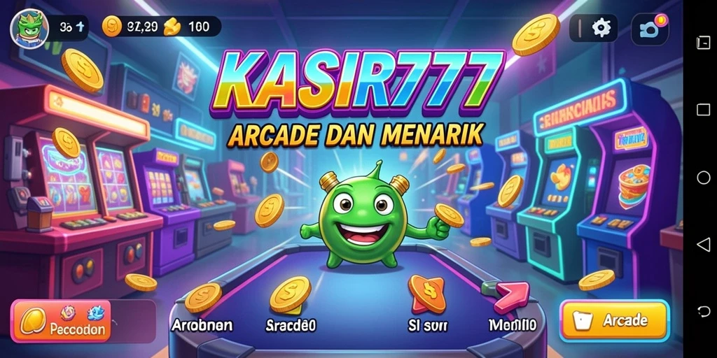 Antarmuka KASIR777 yang menarik dan interaktif saat bermain Arcade.