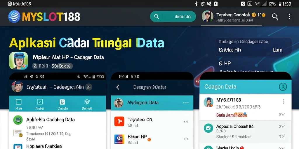 Antarmuka MYSLOT188 menampilkan fitur cadangan data yang sederhana dan efisien.