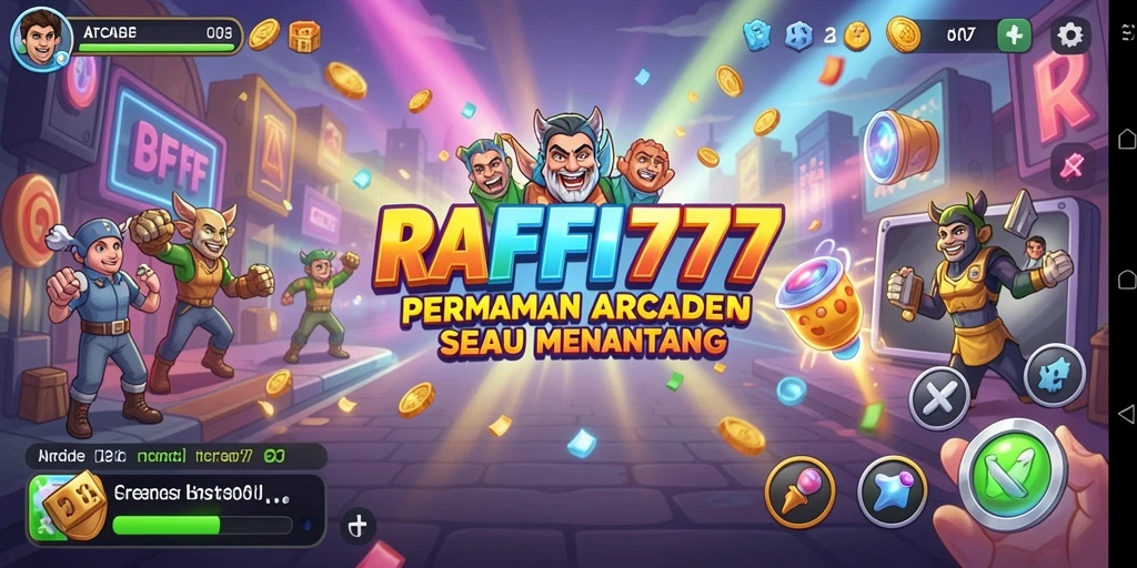 Antarmuka permainan RAFFI777 menampilkan aksi cepat dan grafik menawan.
